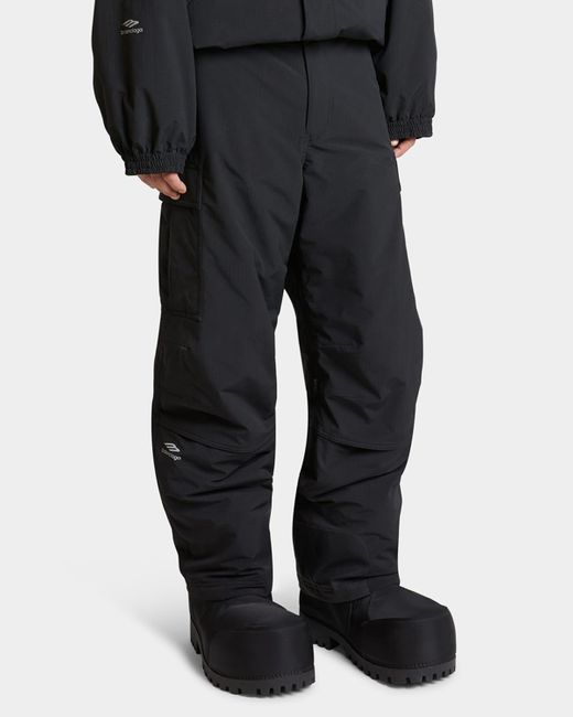 Balenciaga Black 3B Sports Icon Ski Cargo Pants for men