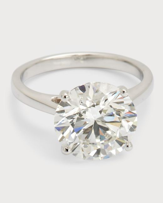 Neiman Marcus White Lab Grown Diamond Round Solitaire Ring, 5.0Tcw