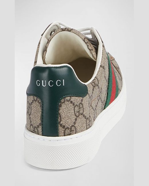 Gucci Natural Ace Monogram Sneakers