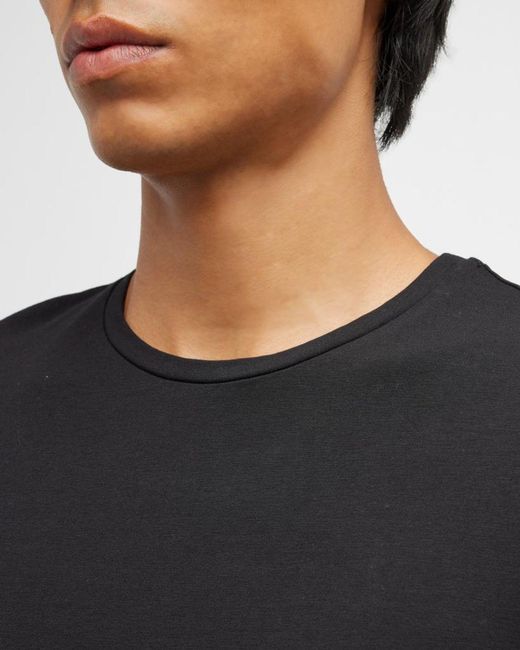 Monfrere Black Apos;S Dann Solid Crew T-Shirt for men