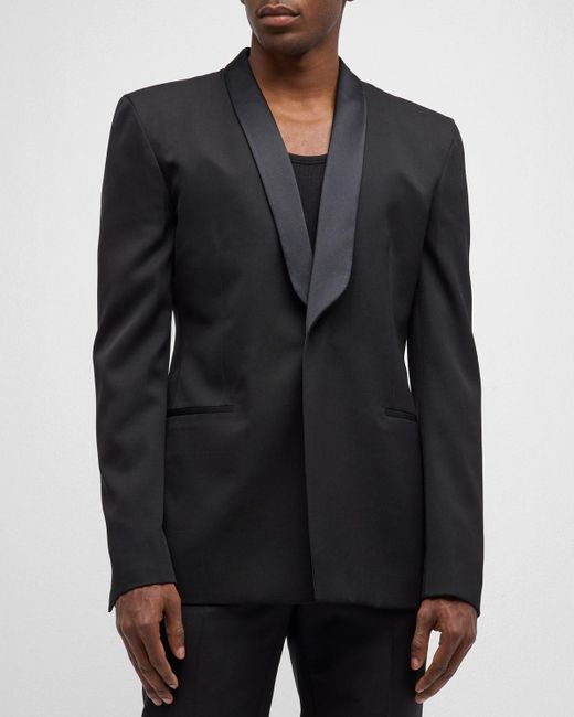 Givenchy Black Wool Tuxedo Jacket for men
