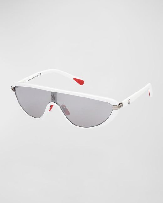 MONCLER LUNETTES Ml0239 Vitesse Shield Sunglasses in Metallic for Men | Lyst