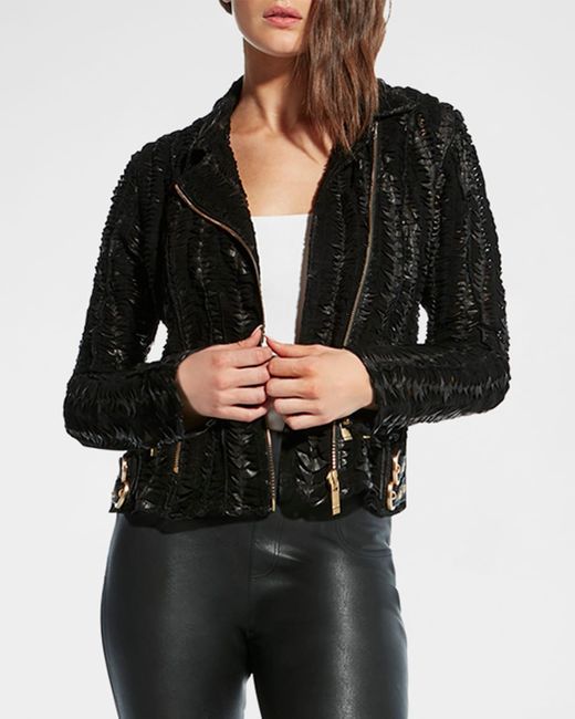AS by DF Black Safe And Sound Leather Jacket