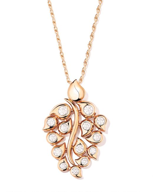 Tamara Comolli Metallic Snowflakes Diamond Pendant In 18k Rose Gold