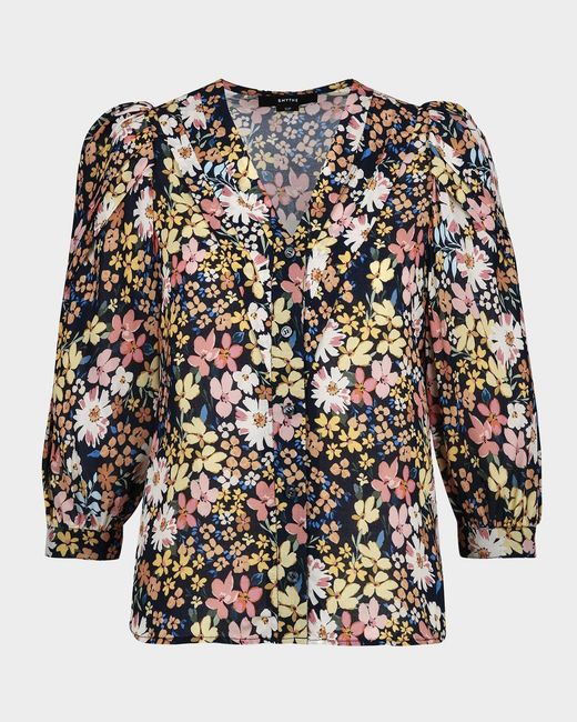 Smythe Multicolor Frontier V-Neck Blouse