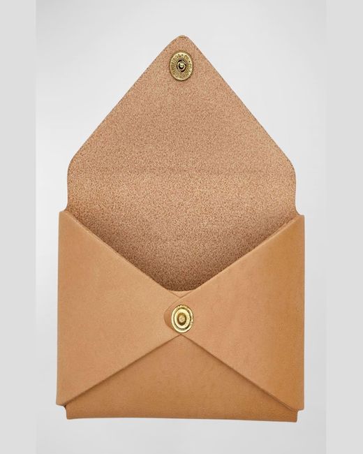 Il Bisonte Natural Volterra Envelope Flap Card Case
