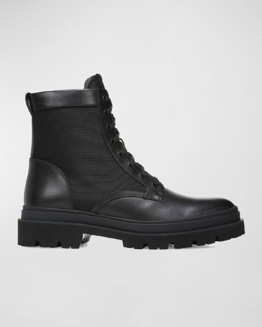 Vince Raider Zip Combat Boots in Black for Men Lyst