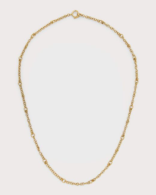 Spinelli Kilcollin Natural 18k Yellow Gold Gravity Chain Necklace, 18"l