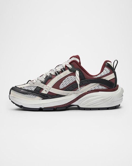 Represent White Storm Runner Distressed Sneaker for men