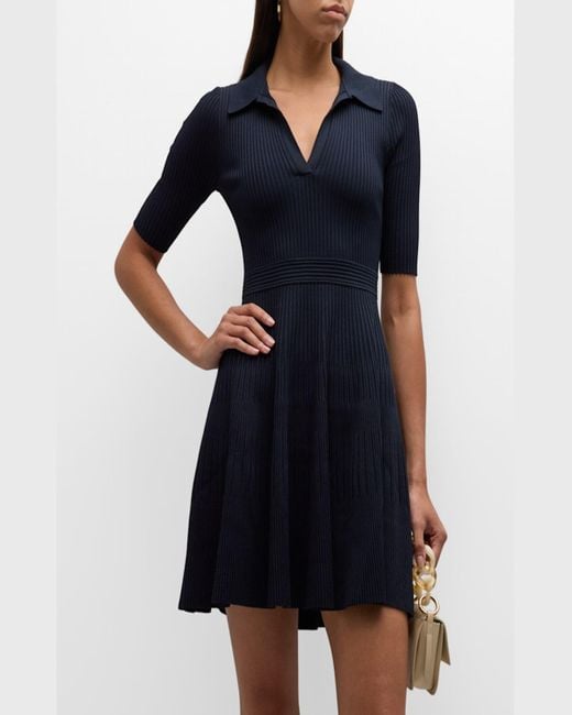 IYICLOTH Women's Ribbed Mini Dress - Long Sleeve, Ruffle Trim, Bodycon Fit, Adjustable Tie Waist