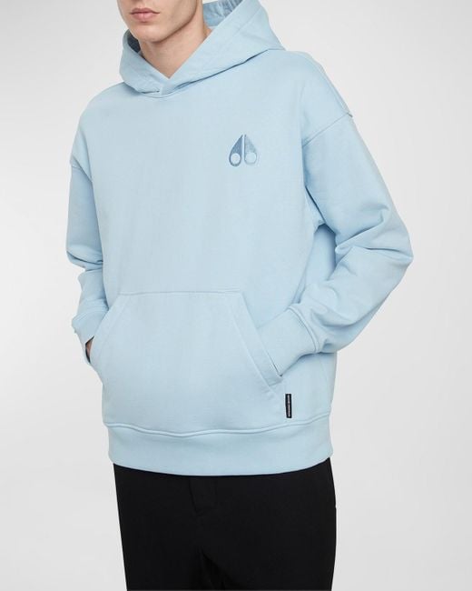 Moose Knuckles Blue Serge Hoodie for men