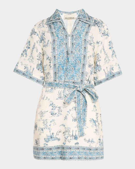 ALEMAIS Acacia Mini Dress - Blue