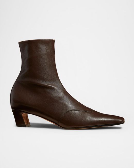 Khaite Brown Nevada Stretch Low Boot