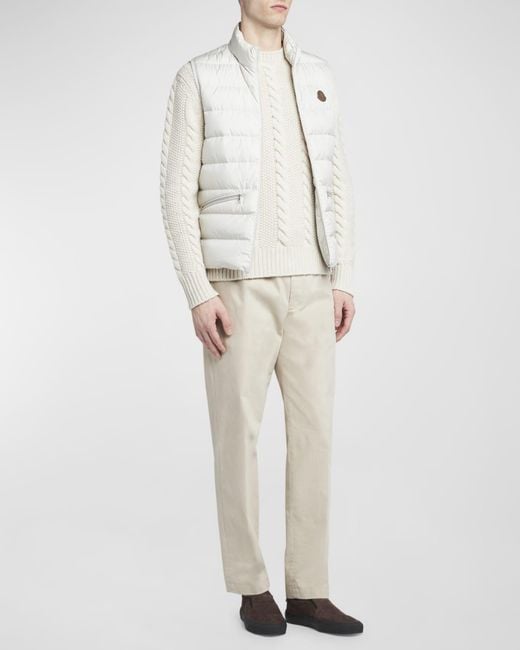 Moncler White Apos;S Treompan Down Puffer Vest for men