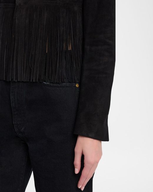 FRAME Black The Saddle Jacket