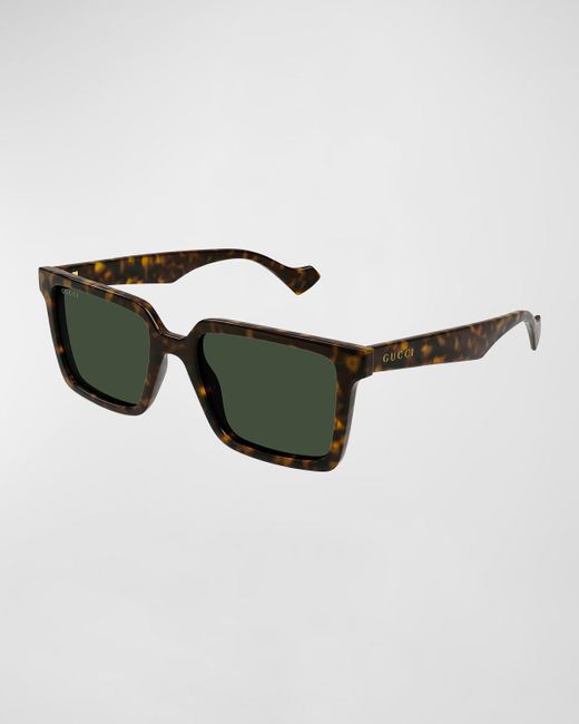 Gucci Multicolor Acetate Rectangle Sunglasses for men