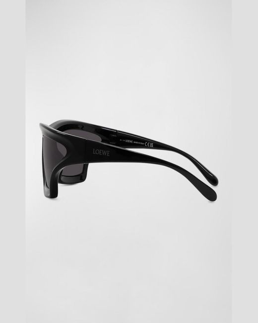 Loewe Black Paula'S Ibiza Acetate Mask Sunglasses for men