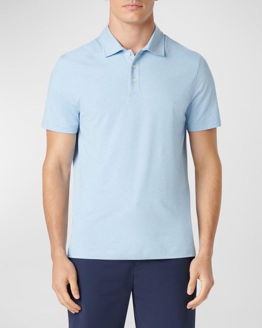 Bugatchi Blue Uv50 Performance Polo Shirt for men