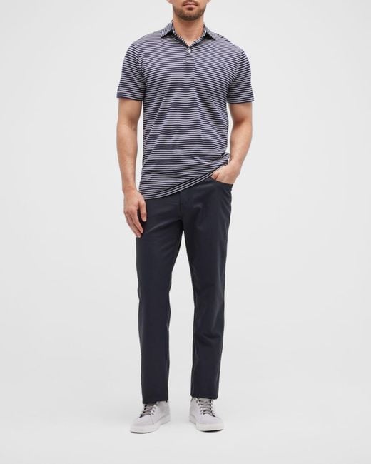 Peter Millar Blue Eb66 5-pocket Performance Pants for men