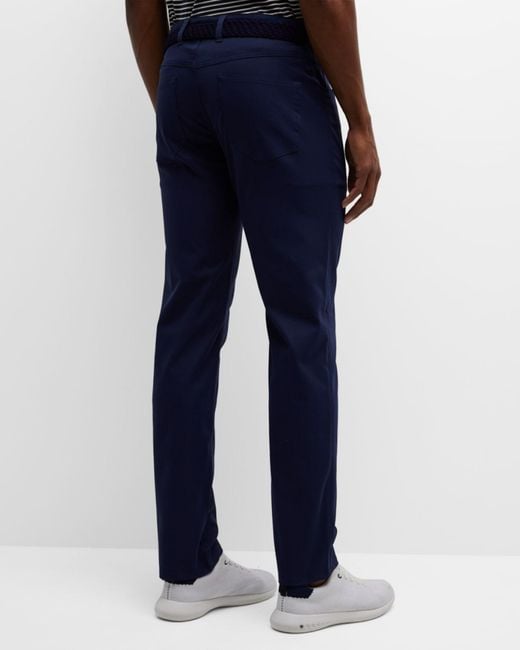 Peter Millar Blue Eb66 5-pocket Performance Pants for men