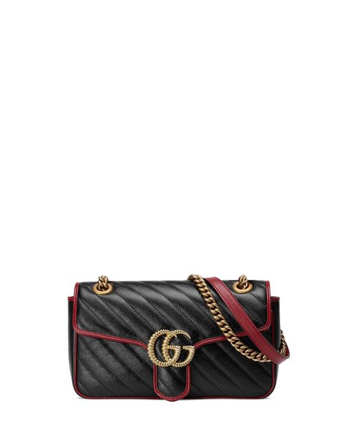 gg small marmont 2.0 matelassé leather top handle satchel