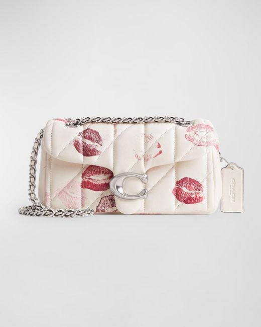 COACH Multicolor Tabby 20 Lip-print Quilted Shoulder Bag