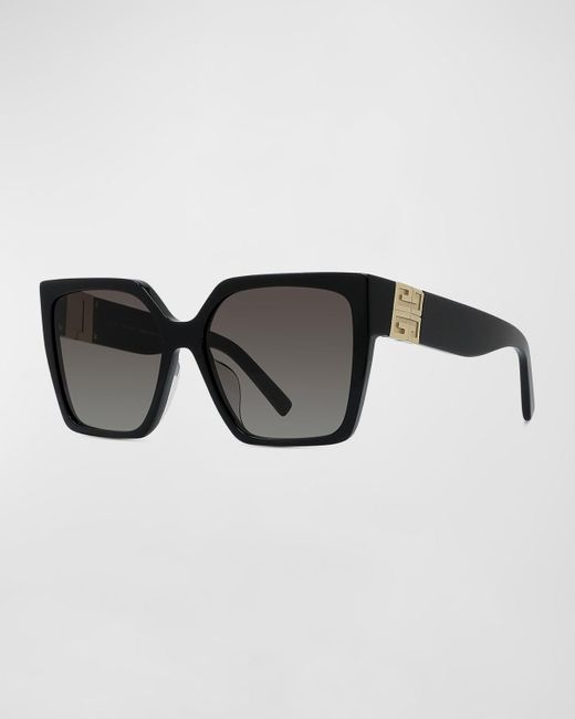 Givenchy Black 4g Acetate Butterfly Sunglasses