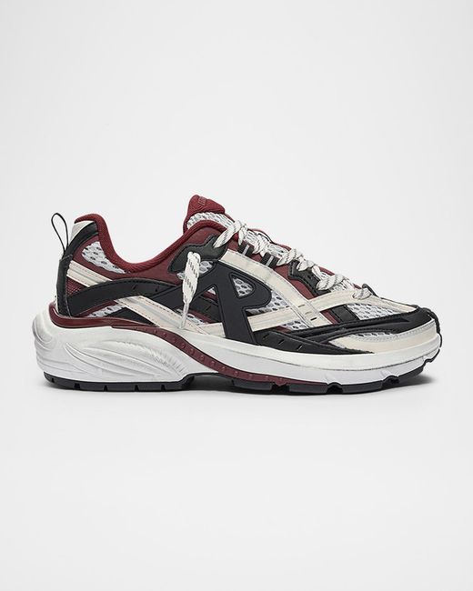 Represent White Storm Runner Distressed Sneaker for men