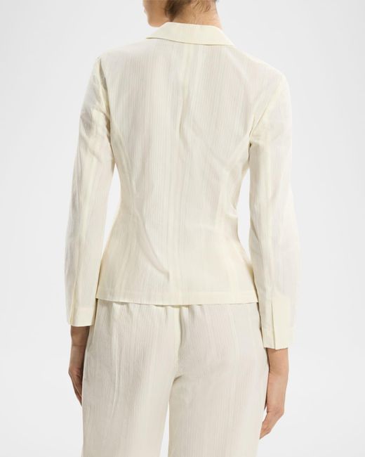 Theory Natural Shrunken Three-Button Jacket