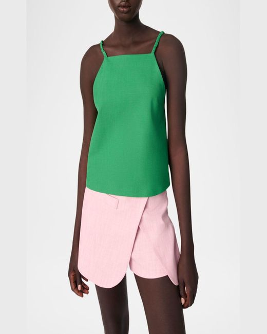 Maje Pink Pivaldor Wrap Shorts