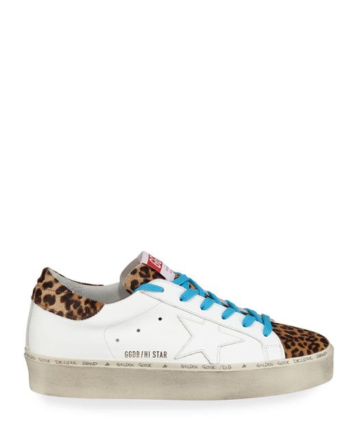 golden goose high top leopard