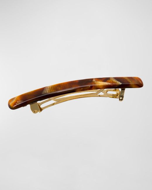 France Luxe Brown Bennington Classic Long Barrette