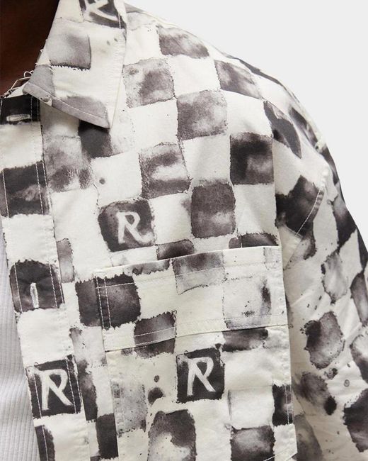 Represent White Pool Side Cotton Shirt for men