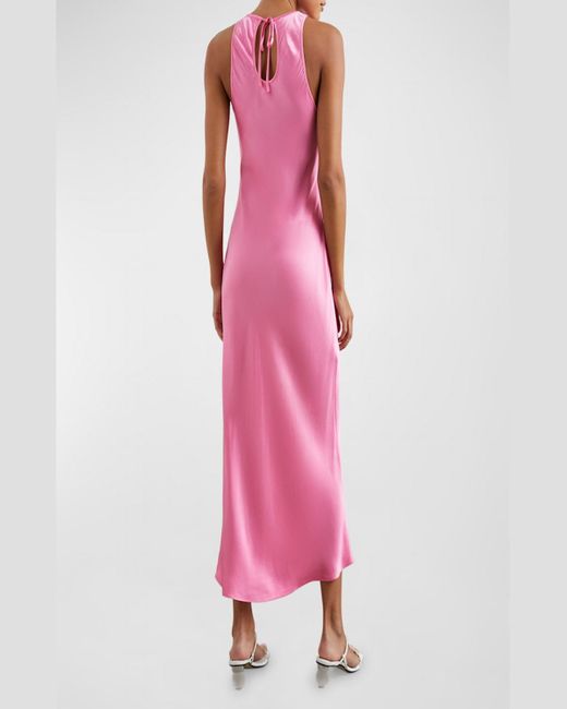 Rails Pink Solene Satin Slip Dress