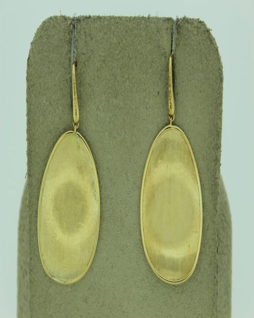 Marco Bicego Green Lunaria 18K Drop Earrings