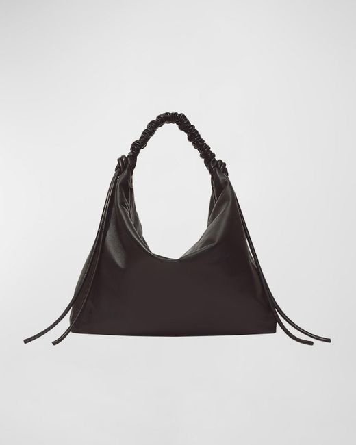 Proenza Schouler Black Large Drawstring Shoulder Bag