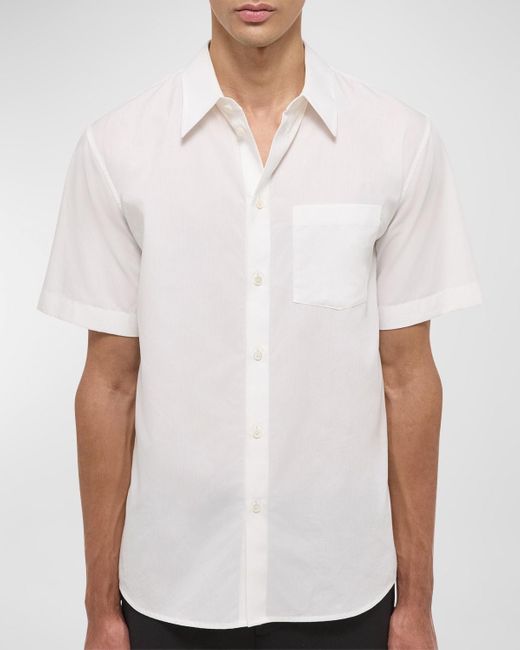 Helmut Lang White Classic Solid Sport Shirt for men