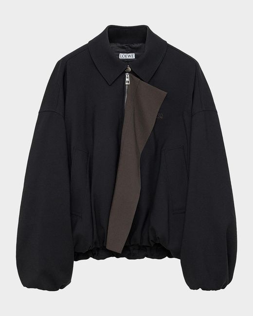 Loewe Black Balloon Contrast Panel Jacket