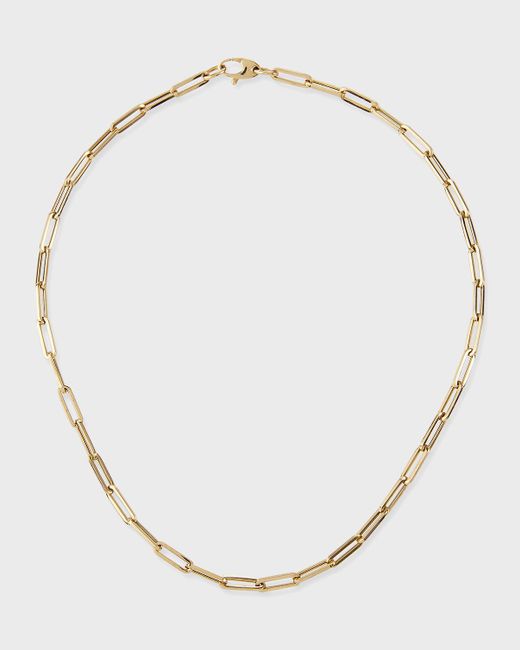 Kastel Jewelry Natural 14k Small Link La Seta Necklace, 16"l