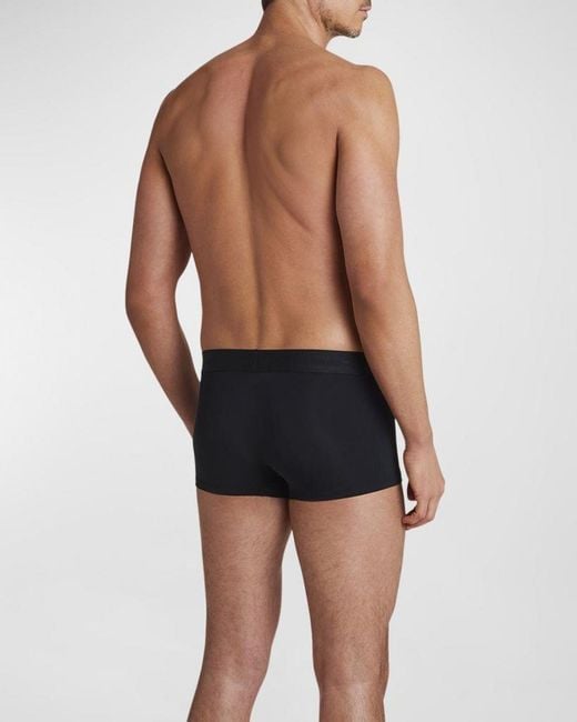 Commando Blue Apos;S Micro-Modal Modern Fit Boxer Briefs for men