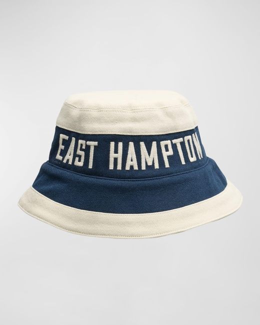 Rhude Blue East Hampton Embroidered Bucket Hat for men