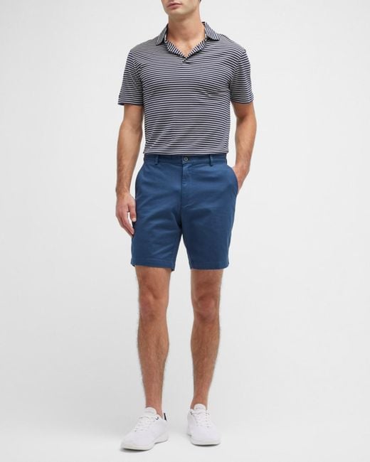 Peter Millar Blue Apos;S Pilot Flat Front Shorts for men