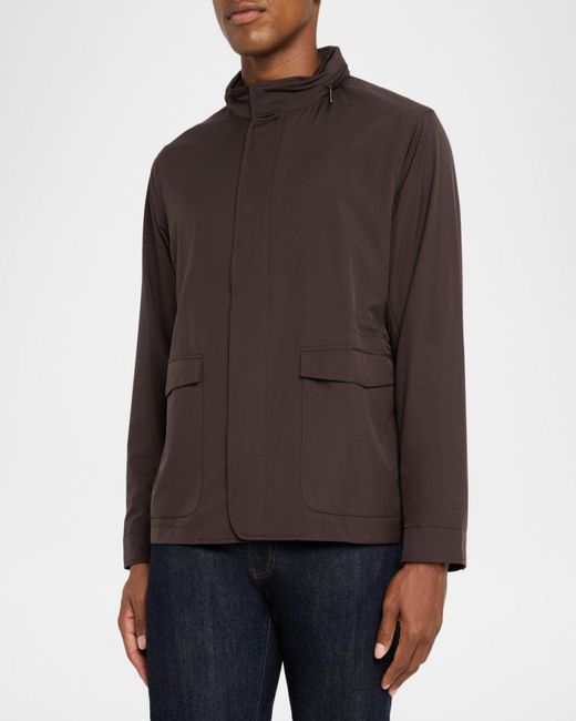 Peter Millar Brown Apos;S Discovery Lightweight Twill Field Jacket for men