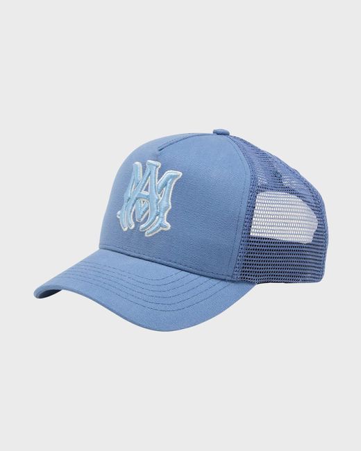 Amiri Blue Ma Logo Trucker Hat for men