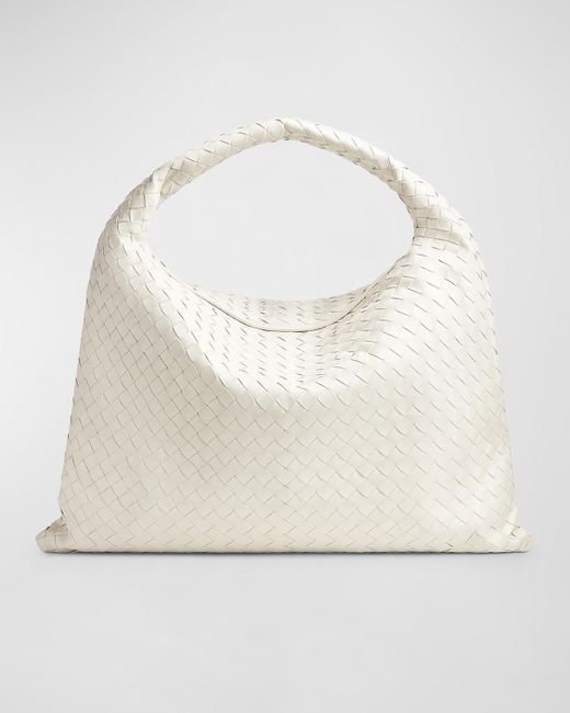 Bottega Veneta White Large Hop Shoulder Bag