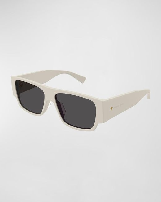 Bottega Veneta Multicolor Acetate Rectangle Sunglasses for men