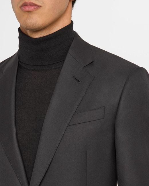 Giorgio Armani Soft Basic Two-piece Suit, Black for men