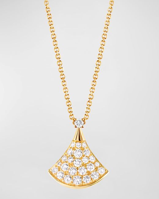 BVLGARI Metallic Divas Dream 18k Yellow Gold Diamond Necklace