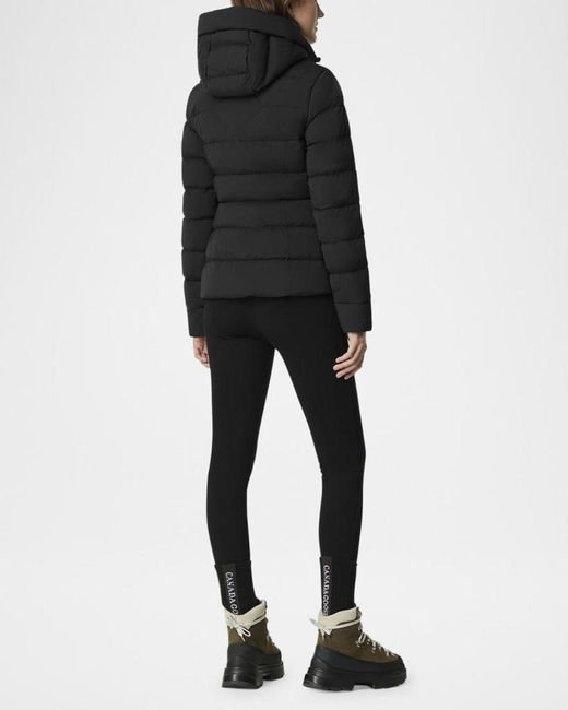 Canada Goose Black Clair Hooded Down Puffer Jacket