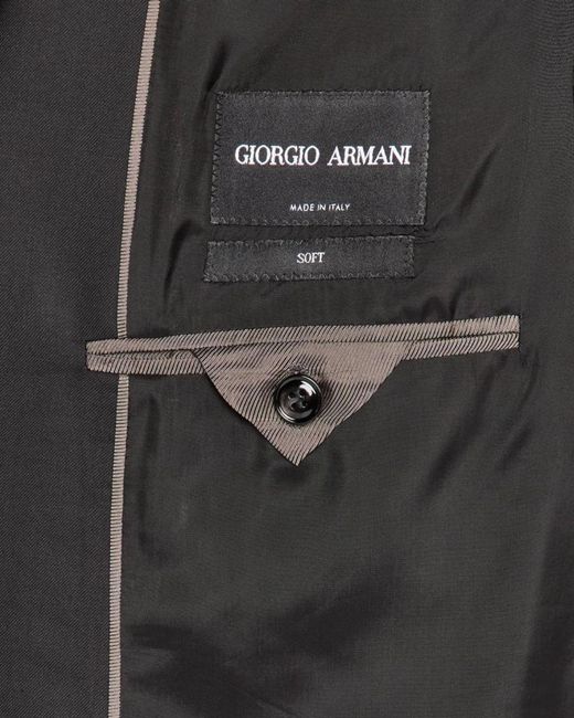 Giorgio Armani Soft Basic Two-piece Suit, Black for men